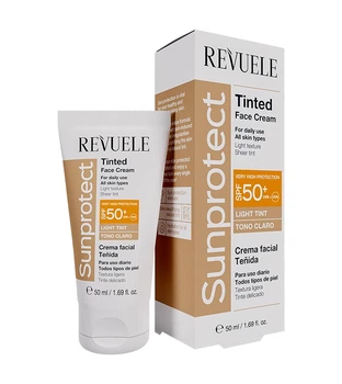 Тонуючий крем Revuele Sunprotect для обличчя Світлий тон з SPF50 50 мл