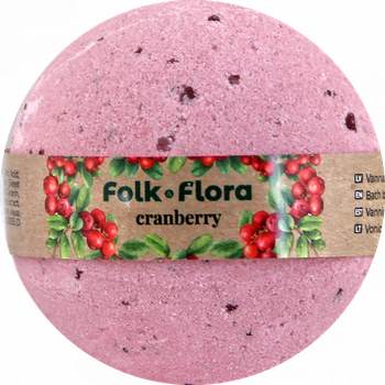 Бомбочка для ванны Folk&Flora Журавлина 130 г