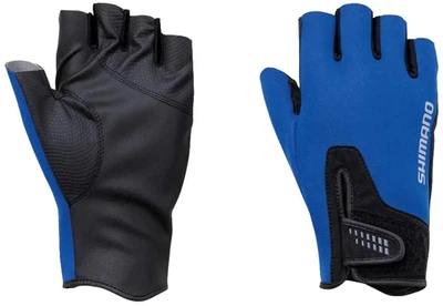 Рукавички Shimano Pearl Fit 5 Gloves для риболовлі з хлоропрену, титанове покриття, вологозахист M Blue