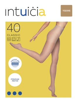 Жіночі колготки Intuicia Classic 40 den 4р. vizone