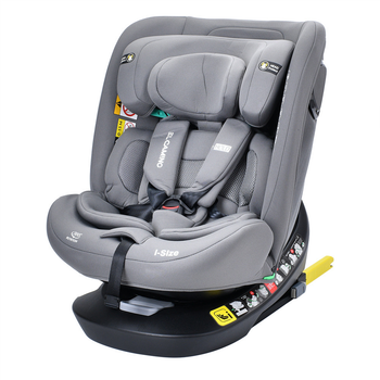 Автокресло детское (фаза 1,2, рост 40-150см, isofix, поворот 360) El Camino i-Hold ME 1188 Shadow Gray Серое