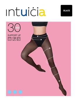 Женские колготки Intuicia Support Up 30 den 2р. black