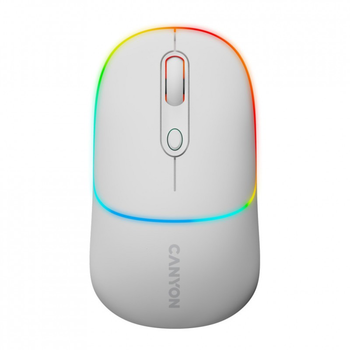 Мышка Canyon MW-22 Dual Band RGB Wireless Snow White (CNS-CMSW22SW) (243545)