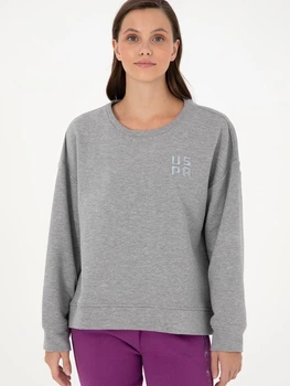 Світшот оверсайз жіночий U.S. Polo Assn G082SZ082-000-2056971 L Сірий (8683857857021)