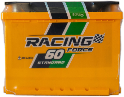 Акумулятор 60 пряма (+ зліва) 580А Force Racing Standart
