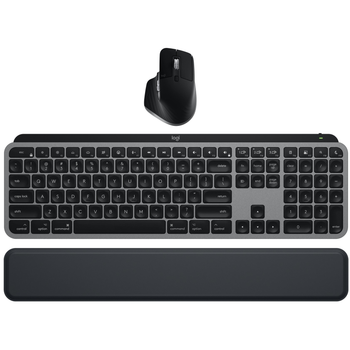 Комплект (клавиатура, мышь) беспроводной Logitech MX Keys Combo for Mac Space Grey (519661)