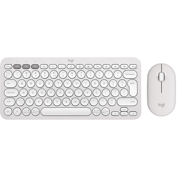 Комплект (клавиатура, мышь) беспроводной Logitech Pebble 2 Combo White (479773)