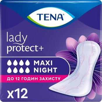 Урологічні прокладки Tena Lady Protect Maxi Night жіночі 12 шт