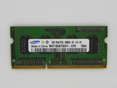 Оперативная память SODIMM DDR3 PC3 1GB Samsung PC3-8500S-07-10-B1 1GB 1RX8 для ноутбука. (04802) Б/У