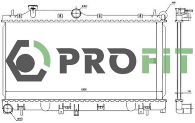 Радіатор охолоджування Profit (1740-0351)