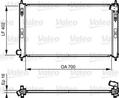 Радіатор охолоджування Valeo (735575)