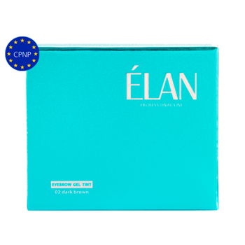 Набор Гель-краска для бровей и ресниц с окислителем Elan 02 Dark Brown 2 по 5 г