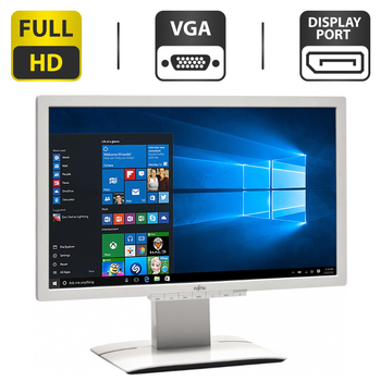 Монитор Fujitsu P Line P23T-6 / 23" (1920x1080) IPS / VGA, DVI, DP, Audi, USB-Hub / Встроенные колонки 2x 1.5W / VESA 100x100 + Кабель питания б/у