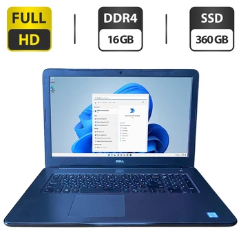 Ноутбук Dell Inspiron 17 5767 (P32E) / 17.3" (1920x1080) TN / Intel Core i5-7200U (2 (4) ядра по 2.5 - 3.1 GHz) / 16 GB DDR4 / 360 GB SSD / Intel HD Graphics 620 / WebCam / DVD-ROM б/у