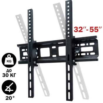 Крепление для телевизора 32"-55" V-star HT-002 настенное c наклоном для плазмы до 30 кг