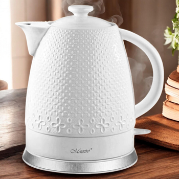 Электрочайник керамический Maestro MR-073 Белый White 1.5 л 1200 Вт