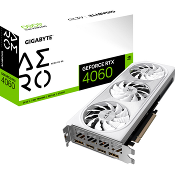 Відеокарта Gigabyte GeForce RTX 4060 AERO OC 8G (GV-N4060AERO OC-8GD) UA [129320]