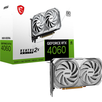 Видеокарта MSI GeForce RTX 4060 VENTUS 2X WHITE 8G OC (912-V516-032) EU [129316]