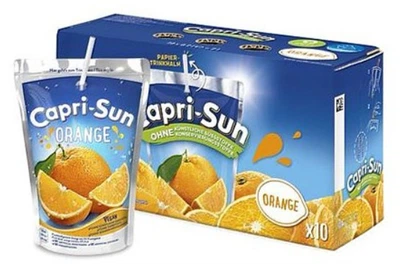 Набір Сік фруктовий Capri-Sun Orange Капрізон Апельсин Тетрапак з трубочкою Бігпак Блок 10шт 2000мл