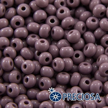 Бисер 23020 Чешский Preciosa 6/0, Естественный Непрозрачный NO, Фиолетовый, Круглый, 50 г