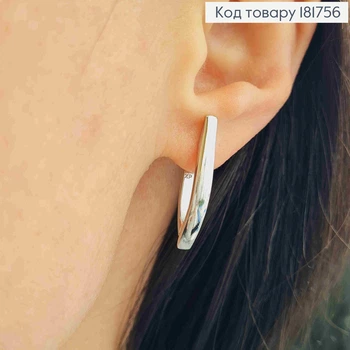 Сережки родованные Стрелы, 2,6см, английская застежка, Xuping