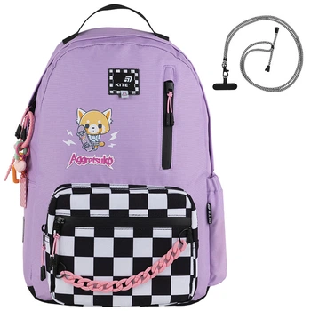 Рюкзак Kite Education teens Aggretsuko AR25-949M M(130 - 145 см) 41x28x11 сиреневый