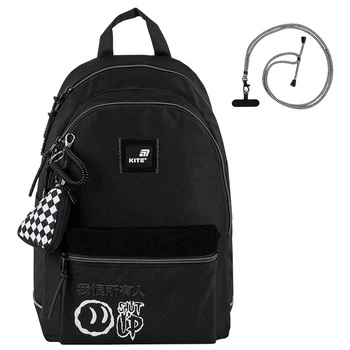 Рюкзак Kite Education teens K25-2575M-2 M(140 - 160 см) 42x29x18 черный