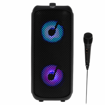 Портативна Bluetooth-колонка Adler AD 1903, 10 Вт, караоке, FM-радіо, LED RGB, акумуляторна