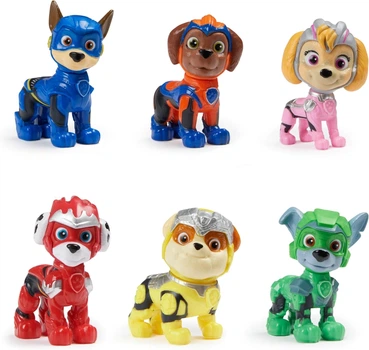 Набор из 6 фигурок Щенячий патруль Могучие щенки Мегакино Paw Patrol The Mighty Movie 6 Figures Gift Pack (6067029)