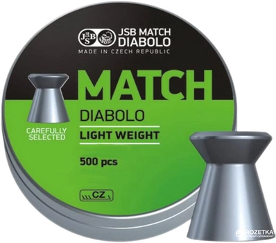 Свинцеві кулі JSB Match Diabolo Light 0.475 г 500 шт. (000010-500)