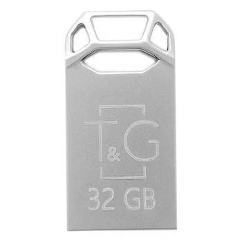 Флеш-накопичувач USB 32GB T&G 110 Metal Series Сріблястий (TG110-32G)