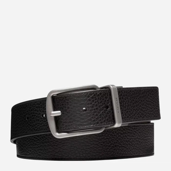 Ремень из натуральной кожи Coach Harness Buckle Cut To Size Reversible Belt, 38 Mm blt-1 120 см Черный (889532138487)