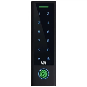 Контролер для дверей автономний зі зчитувачем Via Security VTA-22KFP/E+M WF — RFID EM-Marin + MIFARE, IP66, Wi-Fi, чорний, код 99-00021542