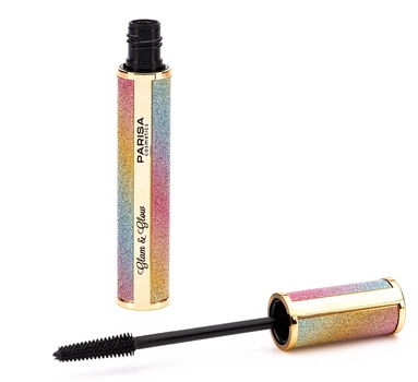 Туш для вій чорна об'ємна Parisa Cosmetics Mascara Glam & Glow