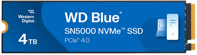 SSD диск Western Digital WD Blue SN5000 NVMe 4TB 3D NAND QLC (WDS400T4B0E)