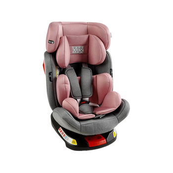 Детское Автокресло Универсальное Joy SafeMax система ISOFIX Серый с розовым от 9 до 36 кг