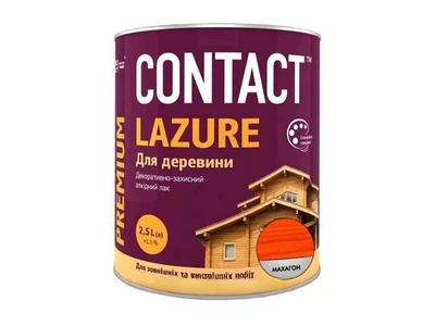 Лазур CONTACT 2,5л для деревини Махагон