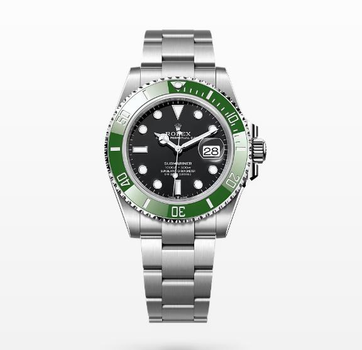 Часы Submariner Date 41 мм Черный циферблат, Зеленый безель (126610LV)