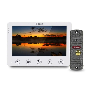 Комплект видеодомофона BCOM BD-710S Kit 7" White Silver (301387)