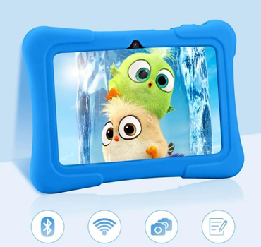 Планшет дитячий PRITOM K7 Bluetooth, Android 10, 32 ГБ, Wi-Fi з захисним чохлом Blue