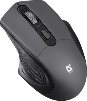 Компьютерная мышь Defender Datum MB-345, USB, оптическая, 800/1200/1600 dpi, 4 кнопки, 2xAAA, Black