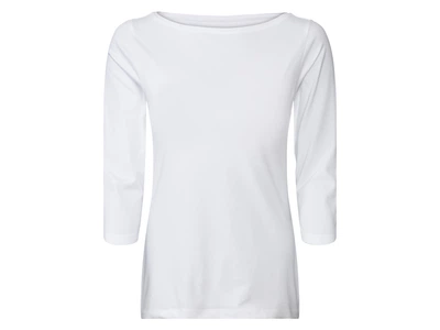 Футболка-лонгслив рукав 3/4 для женщины Esmara LYCRA® 434943 L Белый