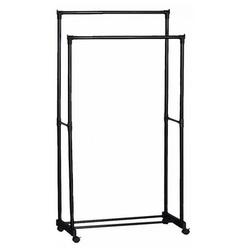 Телескопическая стойка-вешалка для одежды Double Pole Clothes Horse R29746