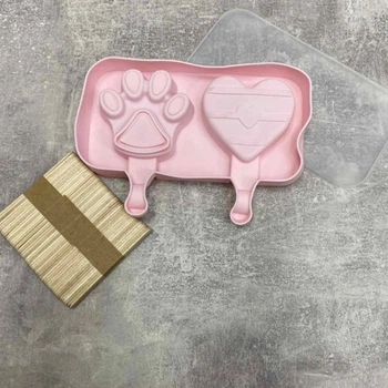 Форма для мороженого Ice Cream Mold "Stamp" 19.5 х 14.5 х 2.5 см (MH-4416) Розовый