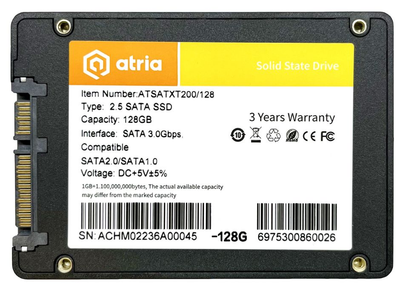 Накопичувач SSD Atria 2.5" 128GB XT200 (ATSATXT200/128)