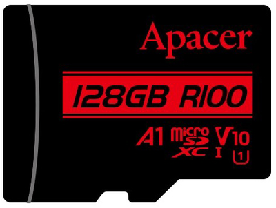 Карта памяти Apacer MicroSDHC 128GB UHS-I Class 10 (AP128GMCSX10UB-RA)