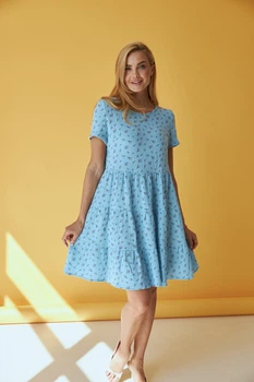 Плаття триярусне міні Wear me XS Синій (14_24_417_5368)
