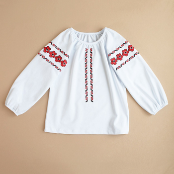 Вишиванка для дівчинки Ladan Юленька 146 Білий (VD4-507-WHITE-SR)