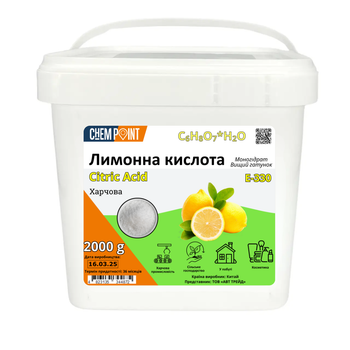 Лимонная кислота 2 кг пищевая добавка Е-330