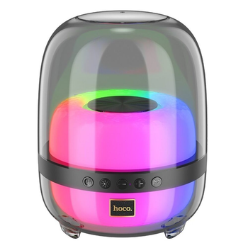 Портативная колонка HOCO BS58 Crystal colorful luminous BT speaker Magic Black Night 6942007600552